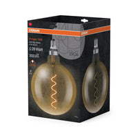 OSRAM VINTAGE 1906® LED Lampe LED CLASSIC GLOBE 4W 820 Gold E27 Silver Socket, 300 lm, 2000 K, Warm Comfort Light-LEDVANCE Shop