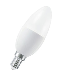 LEDVANCE SMART+ Lámpara LED tipo vela regulable con WiFi, forma de B, mate, 4,9 W, (equivalente a 40 W), 470 lm, blanco cálido, 2700 K, Wi-Fi, Google Assistant, Amazon Alexa, regulable, 20 000 h