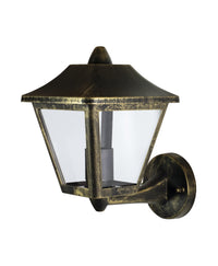 Lámpara de pared OSRAM ENDURA de aluminio negro y dorado para exteriores, IP44