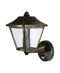 OSRAM Wandleuchte ENDURA Sensor, Schwarz-Gold, IP44