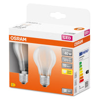 OSRAM LED Lampe LED Retrofit CLASSIC A 4W 827 Frosted E27, 470 lm, 2700 K, Warmweiß-LEDVANCE Shop