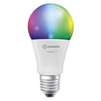 LEDVANCE SMART+ WiFi Classic Multicolor en forma de A, bombilla LED, mate, 9,5 W, (equivalente a 75 W), 1055 lm, RGBW, de 2700 a 6500 K, Wi-Fi, compatible con altavoces inteligentes, regulable, juego de 3