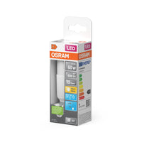 Lámpara OSRAM LED PCR CLASSIC STICK con forma de barra, lámpara LED, mate, 8,5 W, (equivalente a 60 W), 806 lm, blanco cálido, 2700 K, 15 000 h, CRI 80
