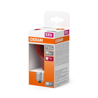 OSRAM LED Lampe LED STAR DÉCOR CLASSIC A 2.5W 510 Red E27, 45 lm, 1000 K, Rot-LEDVANCE Shop