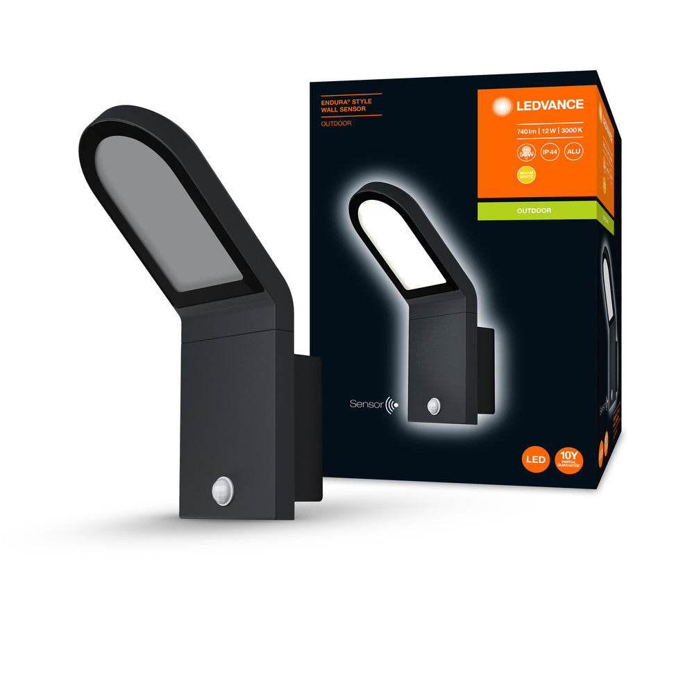 LEDVANCE ENDURA® STYLE WALL Wandleuchte 12W Dark Gray, 740 lm, 3000 K, Warmweiß-LEDVANCE Shop