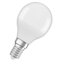 Lámparas LED OSRAM Retrofit RGBW con mando a distancia en forma de P, lámpara LED, mate, 4,9 W, (antes 40 W), 470 lm, blanco cálido, 2700 K, regulable, 25 000 h, CRI 80, mando a distancia