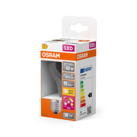 OSRAM CLASSIC A GLOWdim LED Lampe 4W 822…827 E27, 470 lm, 2200…2700 K, Tunable Warm White-LEDVANCE Shop