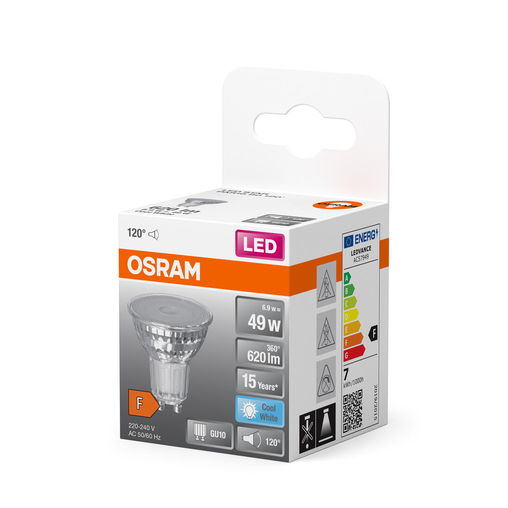 OSRAM LED Reflektor Lampe LED STAR PAR16 6.9W 840 GU10 620lm, 620 lm, 4000 K, Kaltweiß-LEDVANCE Shop