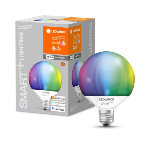 LEDVANCE Wifi SMART+ Globe Lampe RGBW Multicolor G95 (ex 100W) 14W E27-Leuchtmittel-LEDVANCE Shop