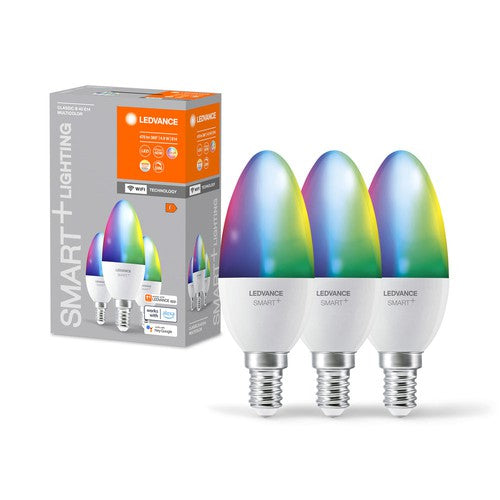 LEDVANCE SMART+ WIFI LED-Lampe, weiß, 4,9W, 470lm, 3er-Pack-Leuchtmittel-LEDVANCE Shop