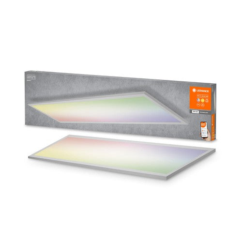 LEDVANCE Smarte LED Panel Leuchte mit WiFi Technologie für Innen, RGB Farben änderbar, 120cm x 30cm, Kompatibel mit Google und Alexa, SMART+ PLANON PLUS MULTICOLOR