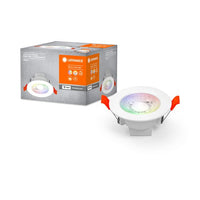 LEDVANCE Wifi SMART+ SMART RECESS DOWNLIGHT Deckenleuchte Ø 86mm, RGB 4W, 220…240 V, Tunable White, 3000…6500K-Einbaustrahler & Spots-LEDVANCE Shop