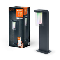 LEDVANCE SMART+ CASCADE 50CM Post - dimmbare LED Standleuchte dunkelgrau für Außen mit hochwertigem Aluminium-Gehäuse, RGB-Farbsteuerung, 10 W-Wege- & Pollerleuchten-LEDVANCE Shop