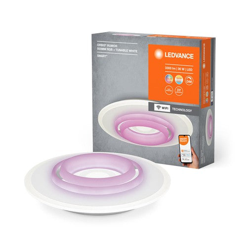 LEDVANCE Wifi SMART+ ORBIS RUMOR LED RGBW mehrfarbig Deckenleuchte 50cm Tunable Weiß 32W / 2700-6500K-Deckenleuchten-LEDVANCE Shop
