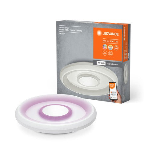 LEDVANCE Wifi SMART+ ORBIS STEA LED RGBW mehrfarbig Deckenleuchte 48,5cm Tunable Weiß 32W / 2700-6500K-Deckenleuchten-LEDVANCE Shop