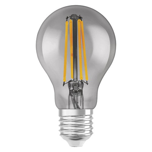 LEDVANCE Smarte LED-Lampe mit Wifi Technologie, Sockel E27, Dimmbar, Warmweiß (2500K), Birnenform, Klares Filament im Rauchglas, Ersatz für herkömmliche 44W-Birnen, steuerbar mit Alexa, Google & App-Leuchtmittel-LEDVANCE Shop