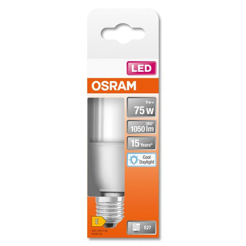 OSRAM LED STAR STICK Lampe matt (ex 75W) 10W / 6500K Kaltweiß E27-Leuchtmittel-LEDVANCE Shop