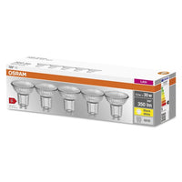 OSRAM LED BASE PAR16 Spot (ex 50W) 4,3W / 2700K Warmweiß GU10 5er-Leuchtmittel-LEDVANCE Shop