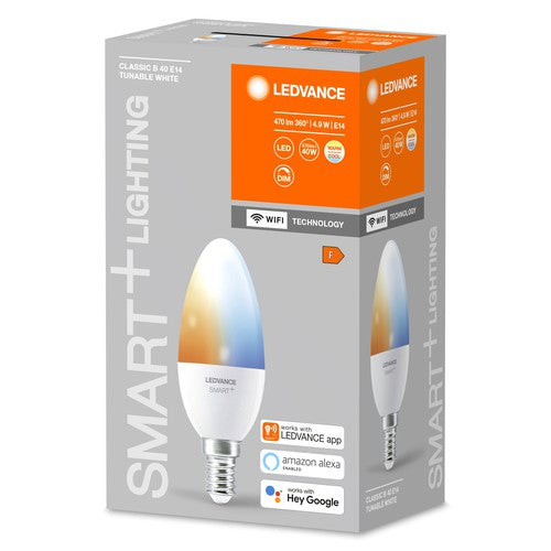 LEDVANCE Wifi SMART+ LED Lampe Kerze Tunable Weiß (ex 40W) 5W / 2700-6500K E14-Leuchtmittel-LEDVANCE Shop