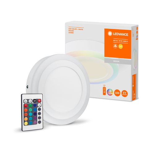 LEDVANCE LED Farbe + Weiß, Wand- & Deckenleuchte, Aluminium, 19 W-Deckenleuchten-LEDVANCE Shop