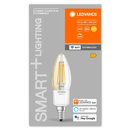 LEDVANCE Wifi SMART+ Lampe Kerzenform dimmbar 4W / 2700K Warmweiß E14-Leuchtmittel-LEDVANCE Shop