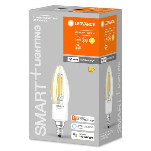 LEDVANCE Wifi SMART+ Lampe Kerzenform dimmbar 4W / 2700K Warmweiß E14-Leuchtmittel-LEDVANCE Shop