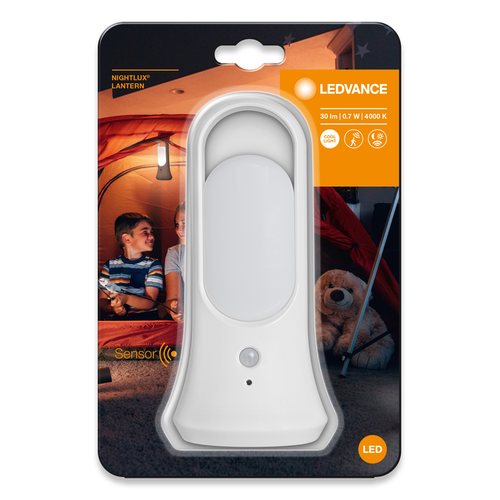 LEDVANCE NIGHTLUX Mobile LANTERN LED Nachtlicht batteriebetrieben Sensor 0,65W / 4000K Kaltweiß-Nachtlichter & Kleinleuchten-LEDVANCE Shop
