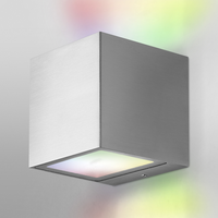 LEDVANCE Wifi SMART+ Brick WALL UPDOWN LED 8,5cm Wandleuchte RGBW mehrfarbig 14W / 3000K Warmweiß silbergrau-Außenwandleuchten-LEDVANCE Shop