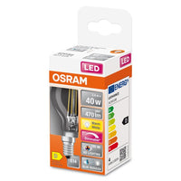 OSRAM FILAMENT LED-Lampe LED SUPERSTAR+ CL P FIL 40 dim 3,4W/940 E14 CRI90 BOX , Warmweiß-Leuchtmittel-LEDVANCE Shop