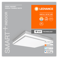 LEDVANCE Wifi SMART+ ORBIS MAGNET LED Deckenleuchte 45x45cm Tunable Weiß 42W / 3000-6500K grau-Deckenleuchten-LEDVANCE Shop