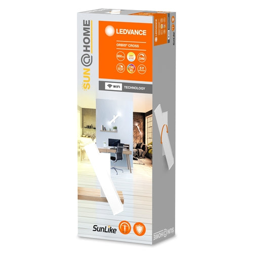 LEDVANCE Wifi SUN@HOME ORBIS CROSS LED Wandleuchte 12W / 2200-5000K-Wandleuchten-LEDVANCE Shop