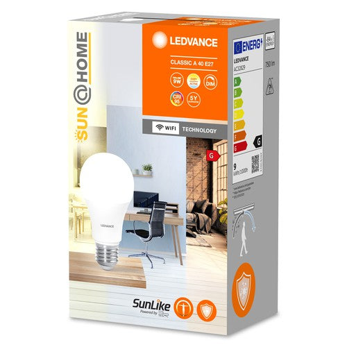 LEDVANCE Wifi SUN@HOME LED Lampe Tunable Weiß (ex 57W) 9W / 2200-5000K E27-Leuchtmittel-LEDVANCE Shop