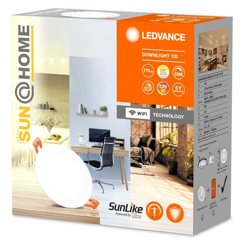 LEDVANCE Wifi SUN@HOME LED Einbaustrahler, Ø 120mm, weiß, 8W-Einbaustrahler & Spots-LEDVANCE Shop