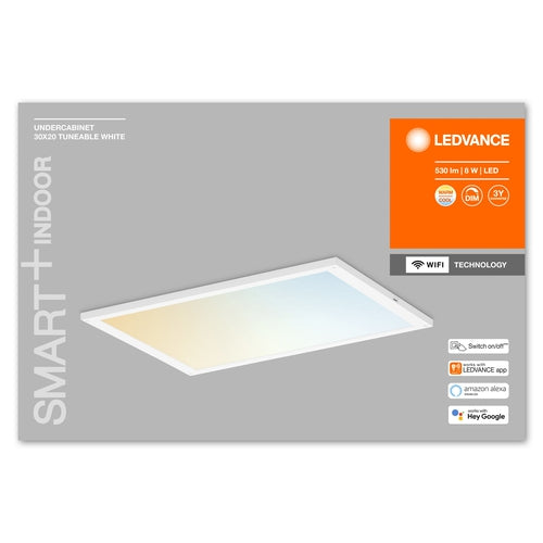 LEDVANCE Wifi SMART+ LED Unterbauleuchte 30x20cm Tunable Weiß 8W / 2700-6500K-Unterbauleuchten-LEDVANCE Shop