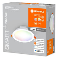 LEDVANCE Wifi SMART+ Einbaustrahler RECESS DOWNLIGHT TW, Ø 170mm, RGB 12W, 220…240 V, 2700…6500K, IP20-Einbaustrahler & Spots-LEDVANCE Shop
