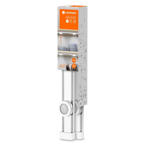 LEDVANCE LINEAR LED MAGNET 44,5cm, 2er Unterbauleuchte Sensor dimmbar 7W / 4000K Kaltweiß-Unterbauleuchten-LEDVANCE Shop