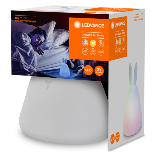 LEDVANCE NIGHTLUX TOUCH Rabbit USB RGBW mehrfarbig batteriebetrieben LED Nachtlicht 0,50W-Nachtlichter & Kleinleuchten-LEDVANCE Shop