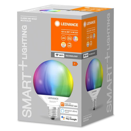 LEDVANCE SMART+ WIFI Globe Multicolor G95 100 14W Multicolor E27