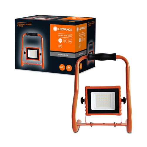 LEDVANCE WORKLIGHTS BATTERY R-STAND Akku USB Baustrahler 10W / 4000K-Mobile Arbeitsleuchten-LEDVANCE Shop