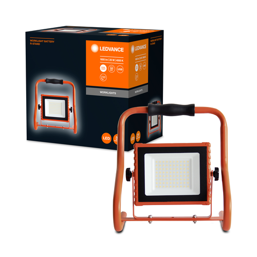 LEDVANCE WORKLIGHTS BATTERY R-STAND Akku USB Baustrahler 20W / 4000K-Mobile Arbeitsleuchten-LEDVANCE Shop