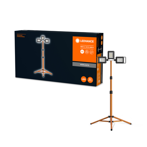 LEDVANCE WORKLIGHT CHARGE MOBILE BATTERY Baustrahler 1x30W 2x5W / 4000K-Mobile Arbeitsleuchten-LEDVANCE Shop
