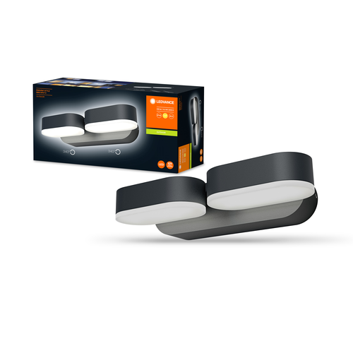 LEDVANCE LED Wand- und Deckenleuchte, Leuchte für Außenanwendungen, Warmweiß, 100,0 mm x 230,0 mm x 54,0 mm, ENDURA STYLE MINI SPOT-Außenwandleuchten-LEDVANCE Shop