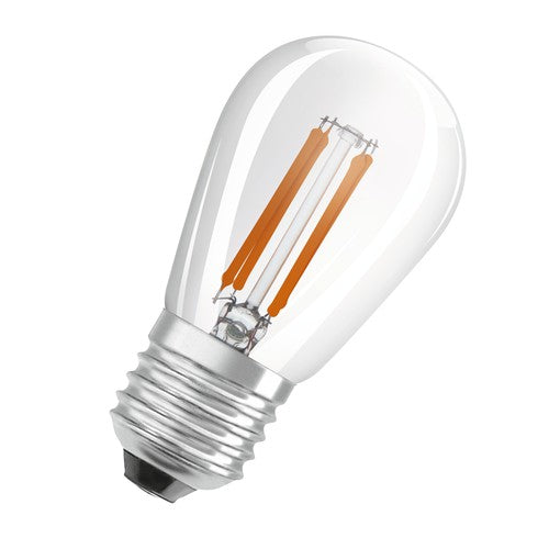OSRAM Dimmbare Filament LED Lampe mit E27 Sockel, Warmweiss (2700K), Windstoß Kerze, 5W, Ersatz für 40W-Glühbirne, klar, LED Retrofit CLASSIC BA DIM-Leuchtmittel-LEDVANCE Shop