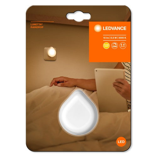 LEDVANCE LUNETTA RAINDROP Nachtlicht mit Sensor, 0,5W, 15lm-Nachtlichter & Kleinleuchten-LEDVANCE Shop
