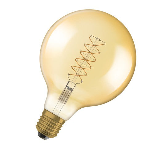 OSRAM Vintage 1906 LED-Lampe, Gold-Tönung, 4,8W, 420lm , Warmweiß , E27-Leuchtmittel-LEDVANCE Shop