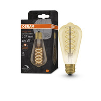 OSRAM Vintage 1906 LED-Lampe, Gold-Tönung, 4,8W, 420lm , Warmweiß , E27-Leuchtmittel-LEDVANCE Shop