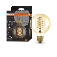 OSRAM Vintage 1906 LED-Lampe, Gold-Tönung, 4,8W, 420lm , Warmweiß , E27-Leuchtmittel-LEDVANCE Shop