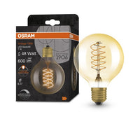OSRAM Vintage 1906 LED-Lampe, Gold-Tönung, 7W, 600lm , Warmweiß , E27-Leuchtmittel-LEDVANCE Shop
