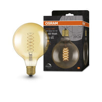 OSRAM Vintage 1906 LED-Lampe, Gold-Tönung, 4,8W, 420lm , Warmweiß , E27-Leuchtmittel-LEDVANCE Shop