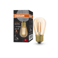 OSRAM Vintage 1906 LED-Lampe, Gold-Tönung, 4,8W, 360lm , Warmweiß , E27-Leuchtmittel-LEDVANCE Shop